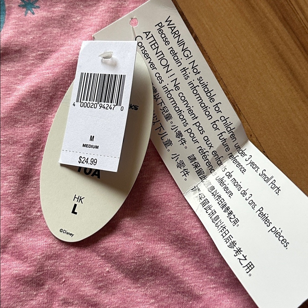 Disney Minnie Mouse Girls Pink‎ 2019 Graphic Tee NWT Size M - Picture 3 of 7